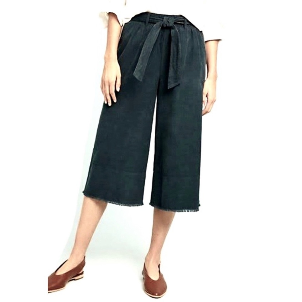 Cloth & Stone Cropped Wide Leg Pants, Size Large